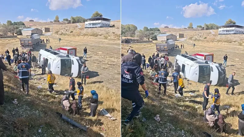 Van’da TIR ile Minibüs Çarpıştı: 11 Yaralı
